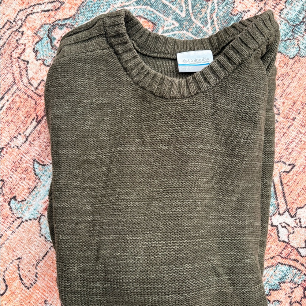 Columbia Forest Green Knit Pullover